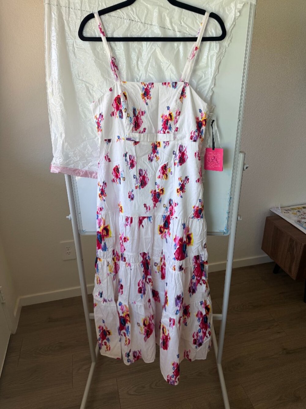 White Floral Maxi Dress